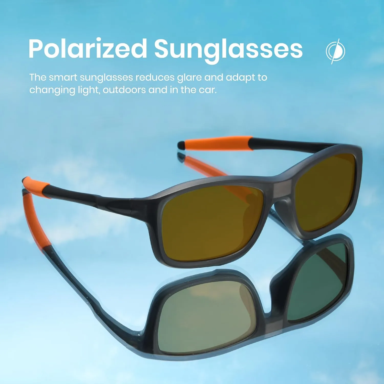 Cyxus 0.1 Seconds Smart Photochromic Sunglasses Men Women Polarized Sunglasses UV Protection with Blue Light Blocking P1176