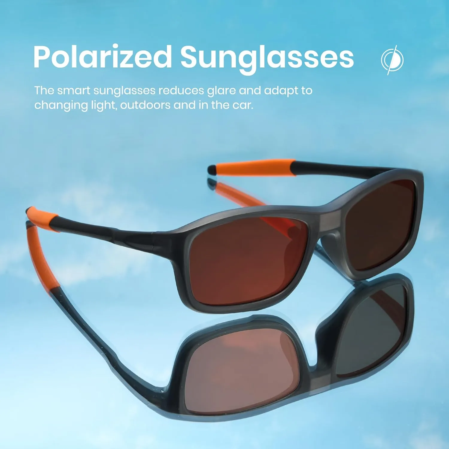 Cyxus 0.1 Seconds Smart Photochromic Sunglasses Men Women Polarized Sunglasses UV Protection with Blue Light Blocking P1176