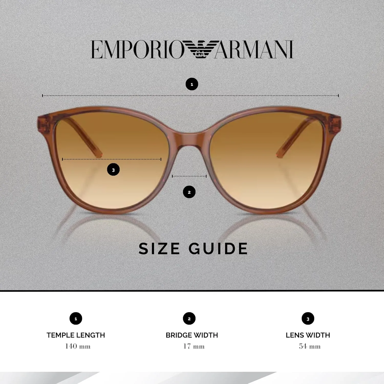 Emporio Armani EA4220 54MM Cat Eye Sunglasses For Women   BUNDLE WIth Designer iWear Complimentary Eyewear Kit
