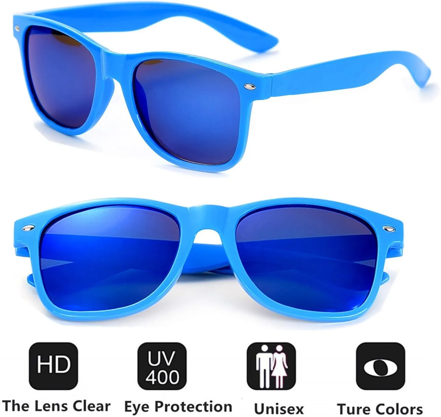 Eyegla Sunglasses Bulk Adults Party Sunglasses 80s Glasses Shades for Party Favors 8/10/20/30Pack