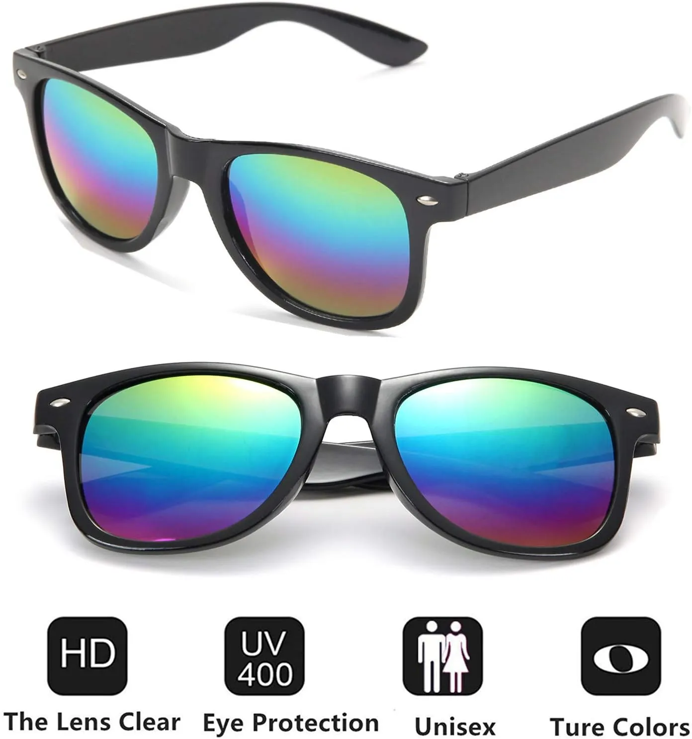 Eyegla Sunglasses Bulk Adults Party Sunglasses 80s Glasses Shades for Party Favors 8/10/20/30Pack