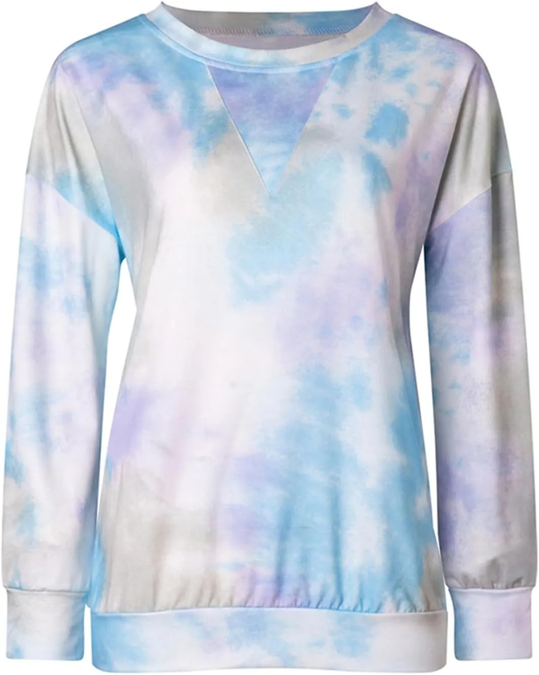 FLITAY Womens Oversized Crewneck Sweatshirts Casual Comfy Fall Tops Fashion Tie Dye Fit Sweatshirts