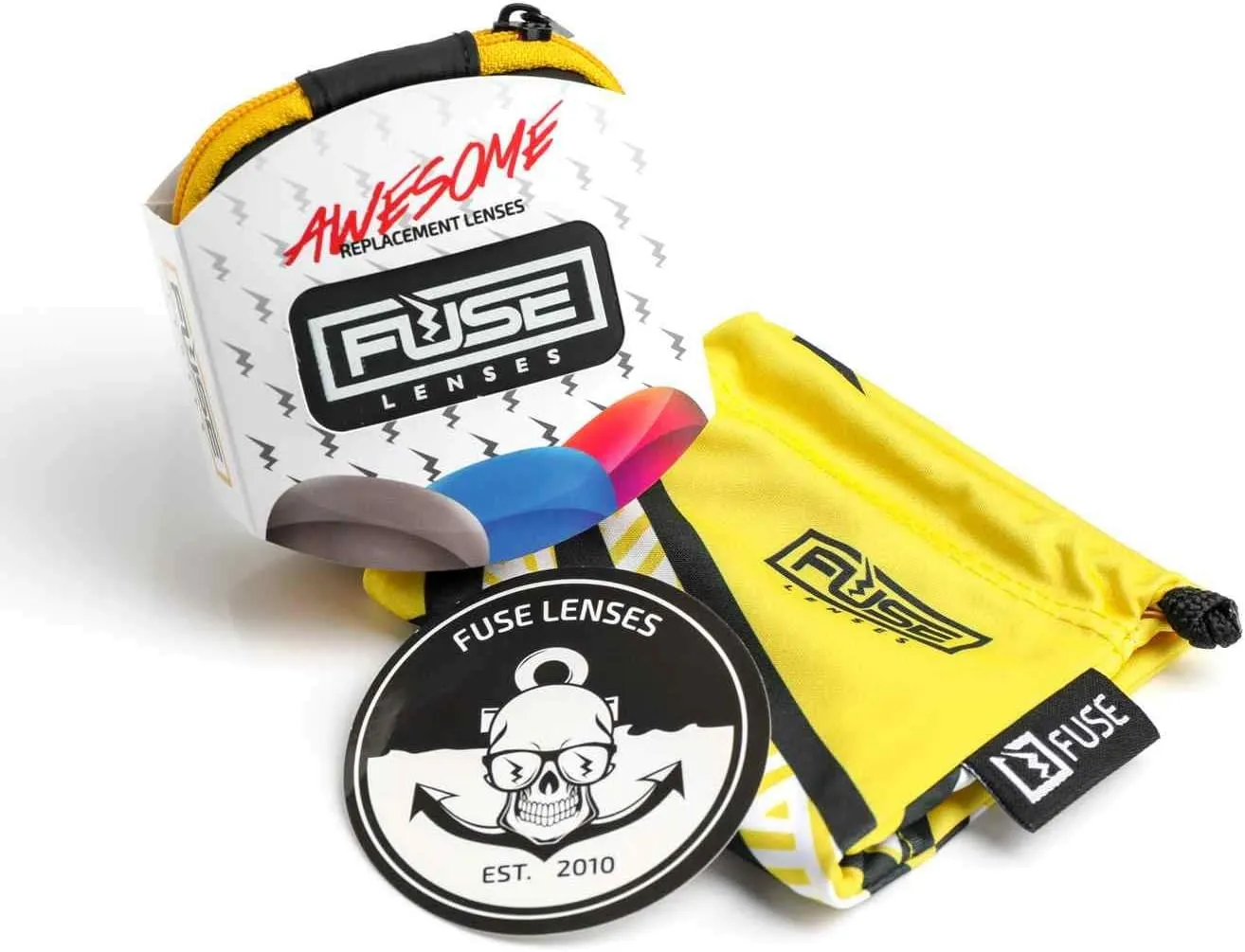 Fuse Lenses Non-Polarized Replacement Lenses Compatible with Oakley Pit Bull