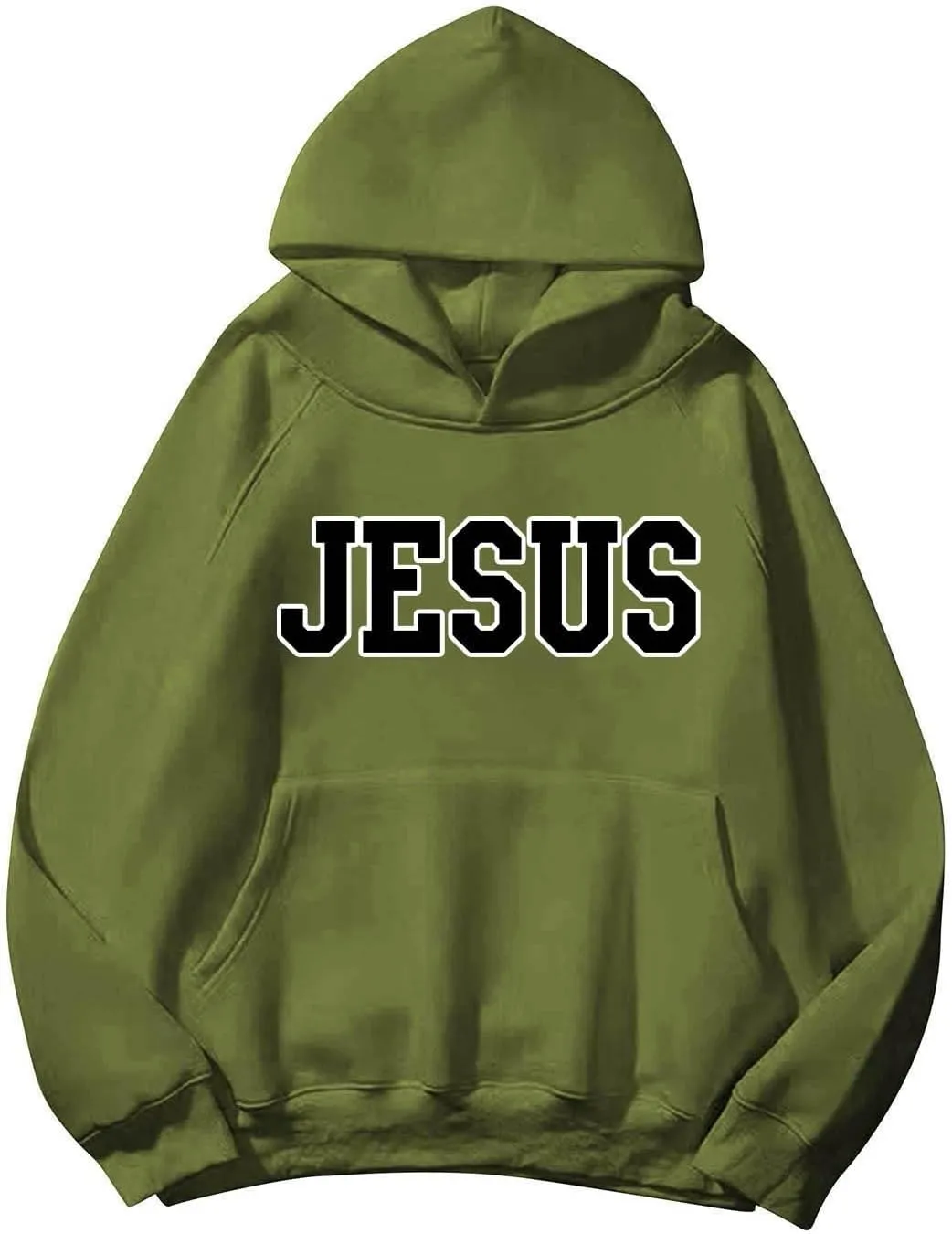 Girls' Fashion Hoodies & Sweatshirts Jesus Letter Print Fall Fleece Winter Outfit with Pocket Long Sleeve Oversize Pullover