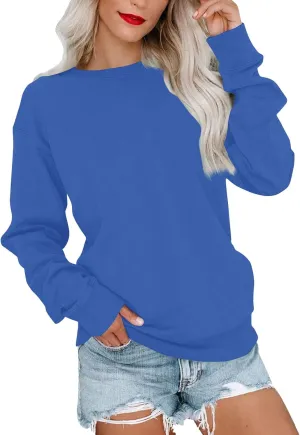 GOFULY Fall Sweatshirts For Women Crewneck Oversized Pullover Gradient Color Winter Sweatshirts Long Sleeve Shirts 2024