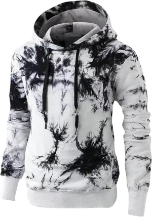 GOFULY Men’S Hoodies Tie Dye Fall Sweatshirts With Hood Fashion Hoodies Pullover Drawstring Long Sleeve Tshirts With Pocket