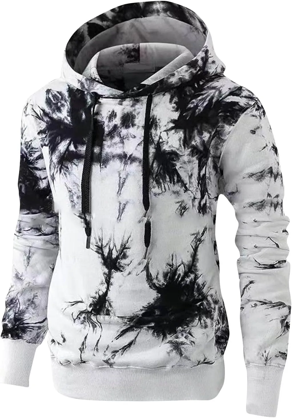 GOFULY Men’S Hoodies Tie Dye Fall Sweatshirts With Hood Fashion Hoodies Pullover Drawstring Long Sleeve Tshirts With Pocket