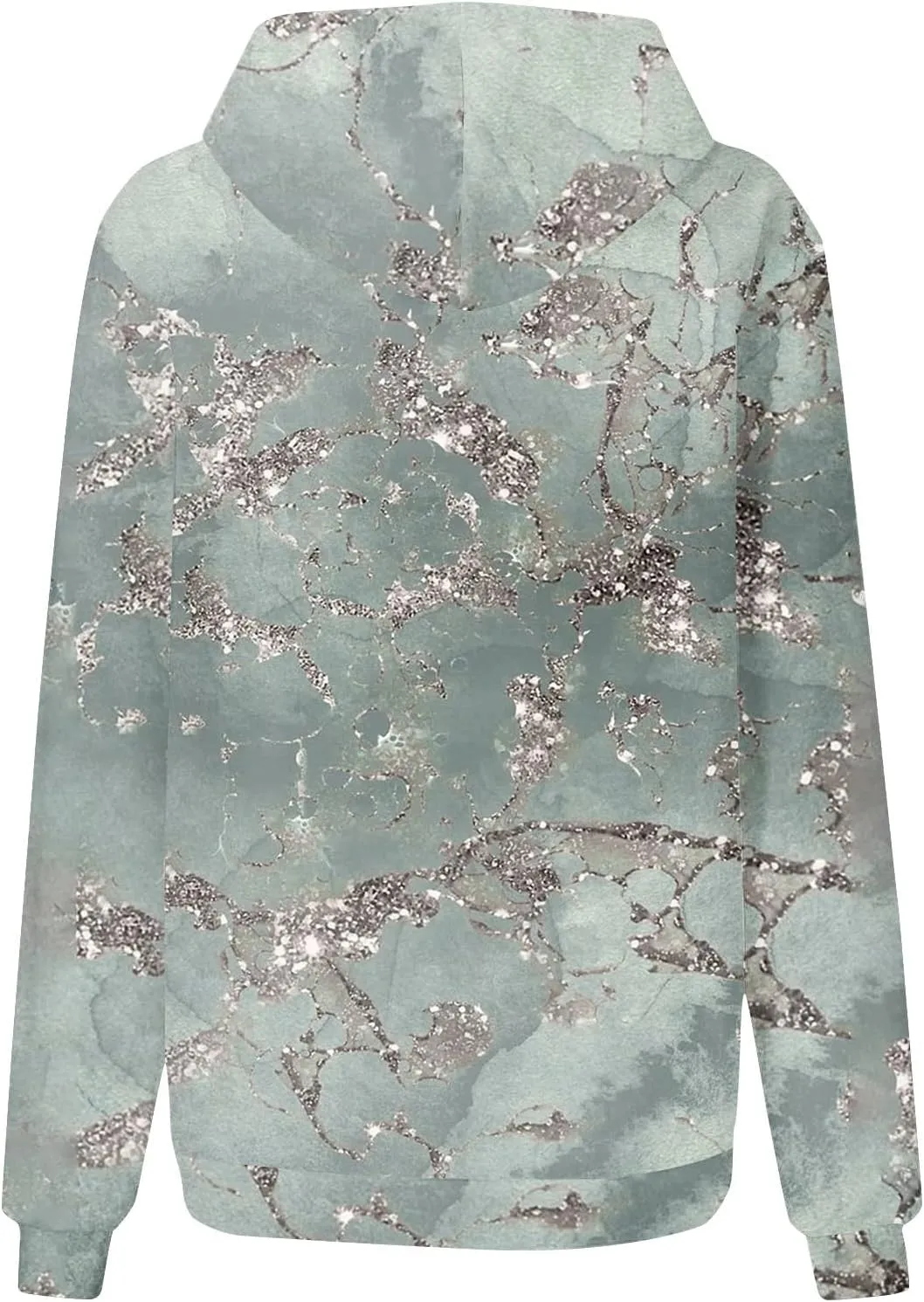 GOFULY Women Sweatshirt Fall Marble Print Hoodies Lightweight Winter Sweatshirt Long Sleeve Drawstring Pullover With Pocket