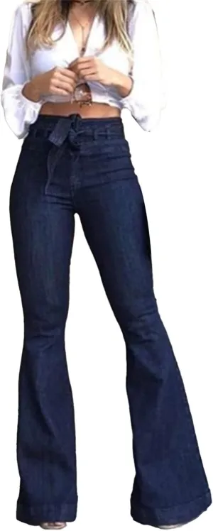 High Waisted Jeans for Women Flare Jeans for Women Stretch Wide Leg Jeans