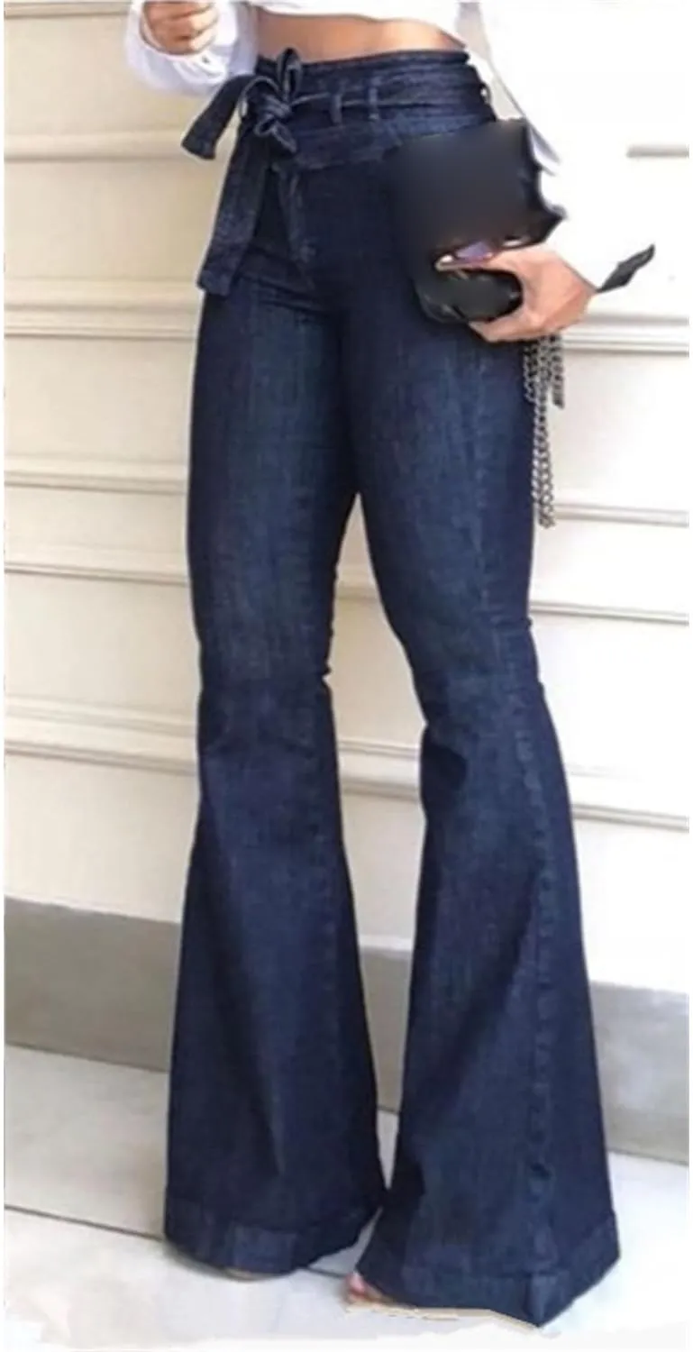 High Waisted Jeans for Women Flare Jeans for Women Stretch Wide Leg Jeans