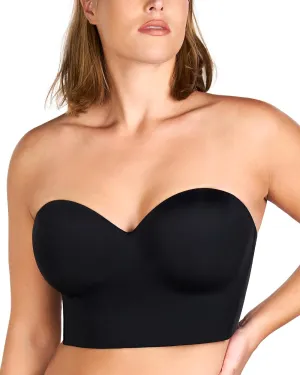 HSIA Longline Strapless Bra for Women, Anti-Slip Support Corset for Large Bust Convertible Bustier Bandeau for Big Breasts