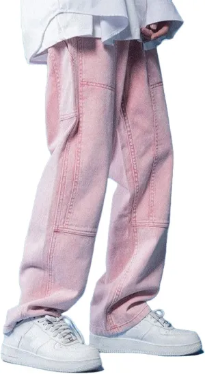 Jeans for Men Straight Leg Baggy Wide Leg Jeans Comfy Fashion Denim Stretch Fit Jean for Men Mens Stretch