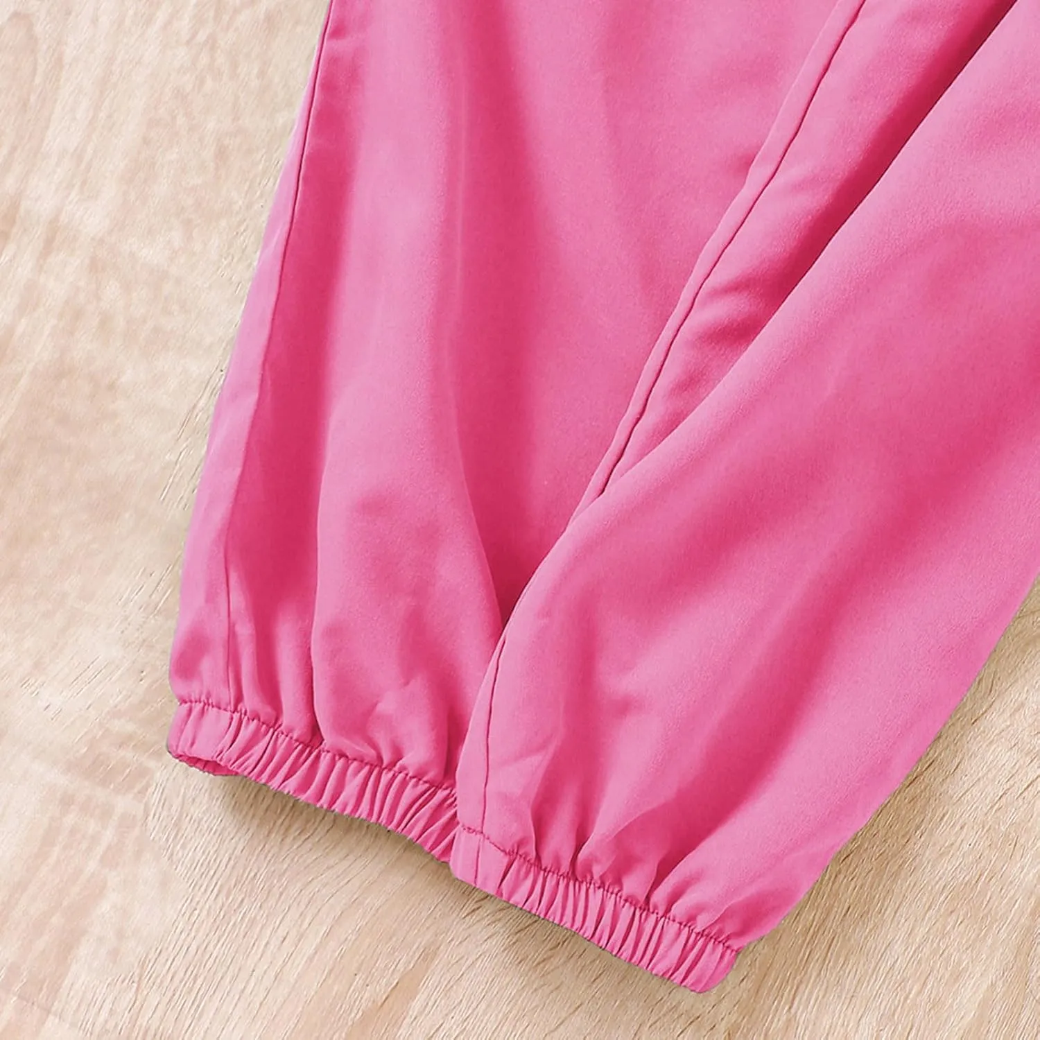 Jogger Pants for Girls Kids & Toddler Cargo Pants Elastic Waist Straight Leg Cargo Pants with Pocket