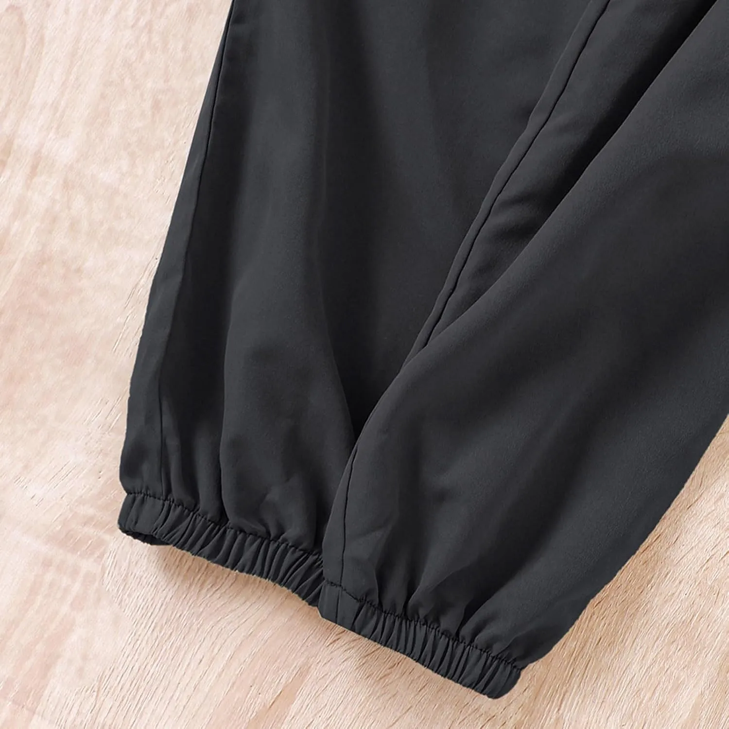 Jogger Pants for Girls Kids & Toddler Cargo Pants Elastic Waist Straight Leg Cargo Pants with Pocket