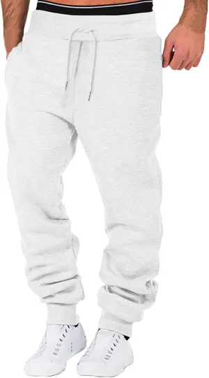 Joggers for Men Big and Tall Heavyweight Fleece Joggers Sweatpants Slim Fit Mens Athletic Jogger Pants with Pockets