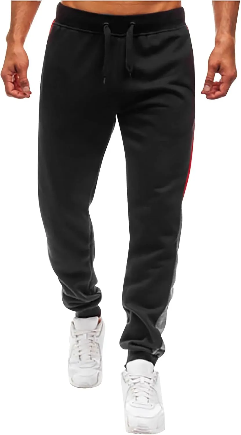 Joggers for Men Big and Tall, Men's Workout Slim Gym Joggers Pants,Sport Training Tapered Sweatpants,Casual Athletics Joggers