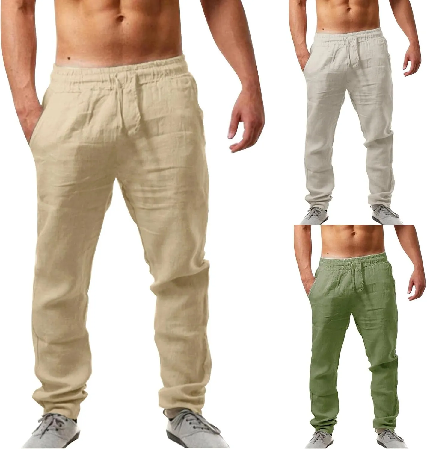 Joggers for Men UK Loose Fit Joggers Sweatpants Sport Chino Pant Comfort Soft Jogging Jogger