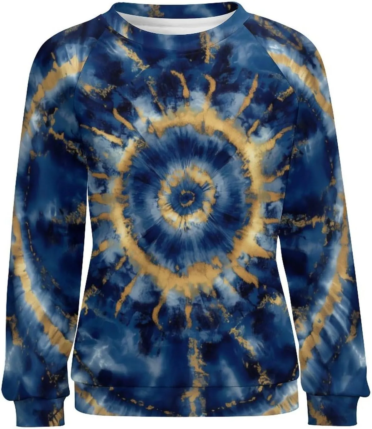 JooMeryer Tie Dye Sweatshirt for Women Long Sleeve Lightweight Oversize Pullover Sweatshirts