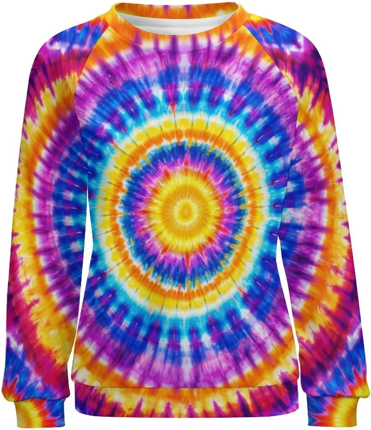 JooMeryer Tie Dye Sweatshirt for Women Long Sleeve Lightweight Oversize Pullover Sweatshirts
