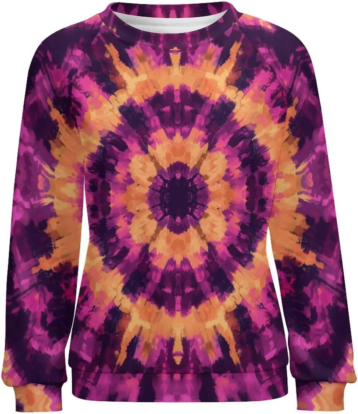 JooMeryer Tie Dye Sweatshirt for Women Long Sleeve Lightweight Oversize Pullover Sweatshirts