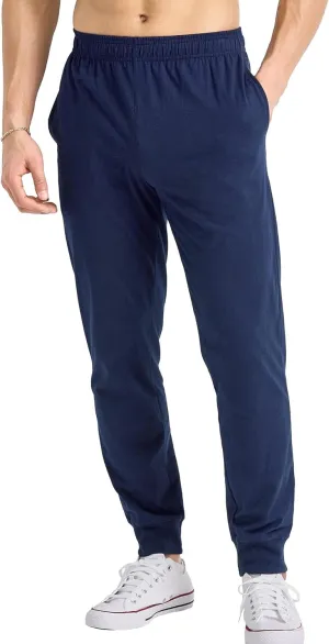 Knit Casual Pants for Men Lightweight Lounge Workout Trousers Classic Comfort Cotton Outdoor Joggers