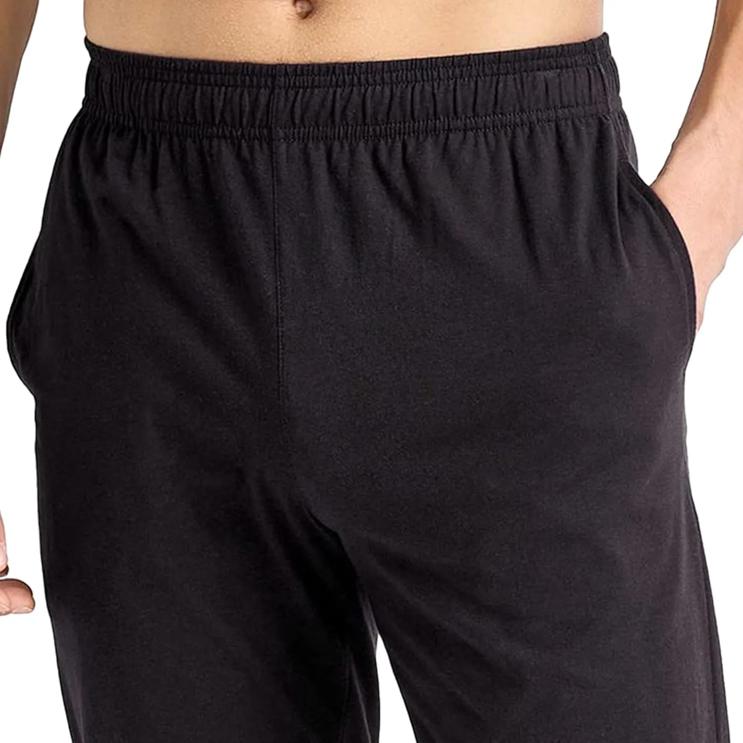 Knit Casual Pants for Men Lightweight Lounge Workout Trousers Classic Comfort Cotton Outdoor Joggers