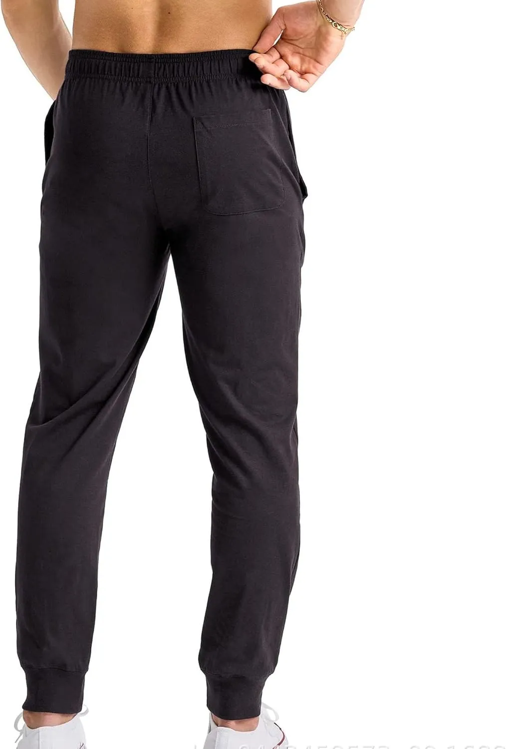 Knit Casual Pants for Men Lightweight Lounge Workout Trousers Classic Comfort Cotton Outdoor Joggers