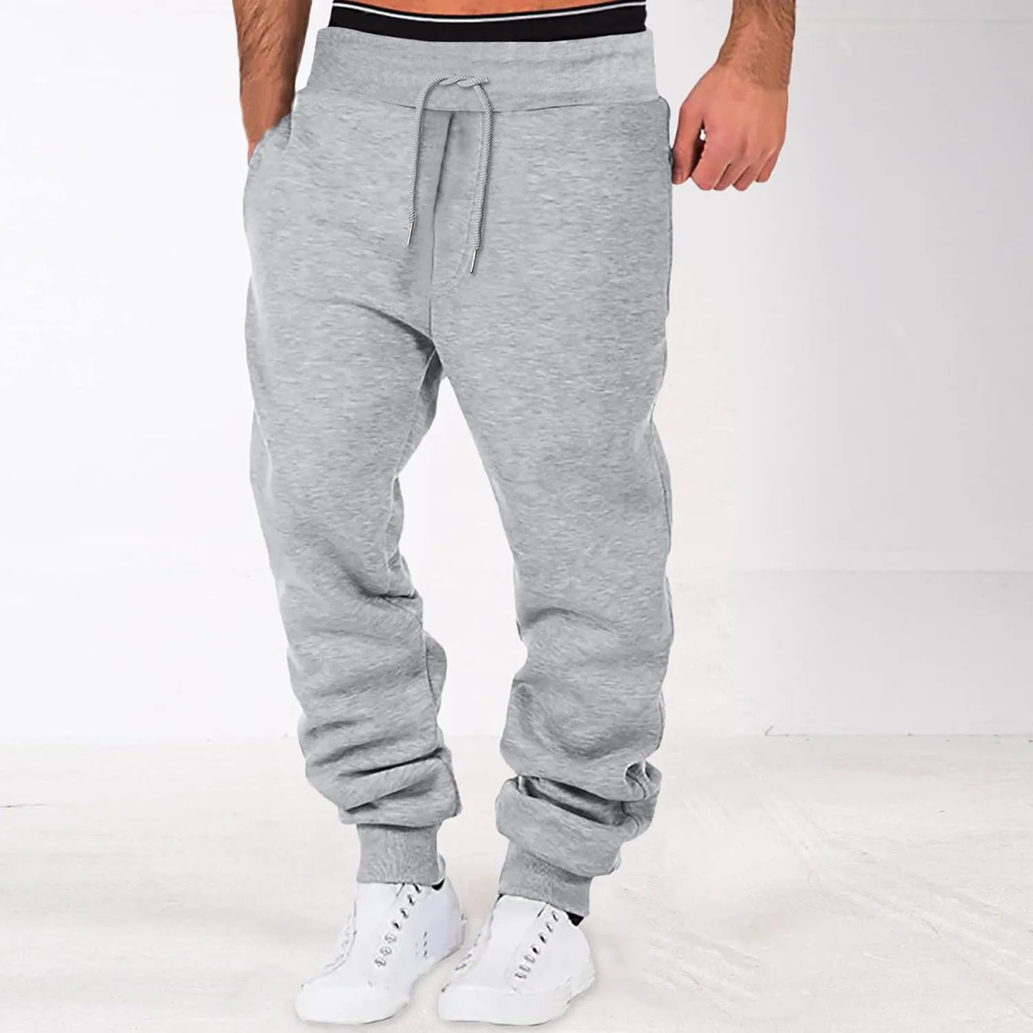 LCMTWX Mens Sweatpants Pants Casual Jogging Sports Elastic with Pockets Men's Men's Pants Joggers Pants Man Tall Sweatpants