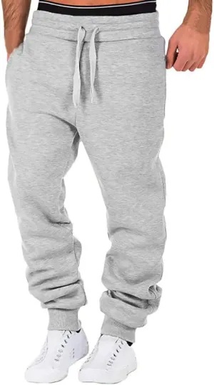 LCMTWX Men's Sweatpants Trouser Casual Printed Overalls Pocket Pants Casual Sport Splicing Work Men's Pants Boy