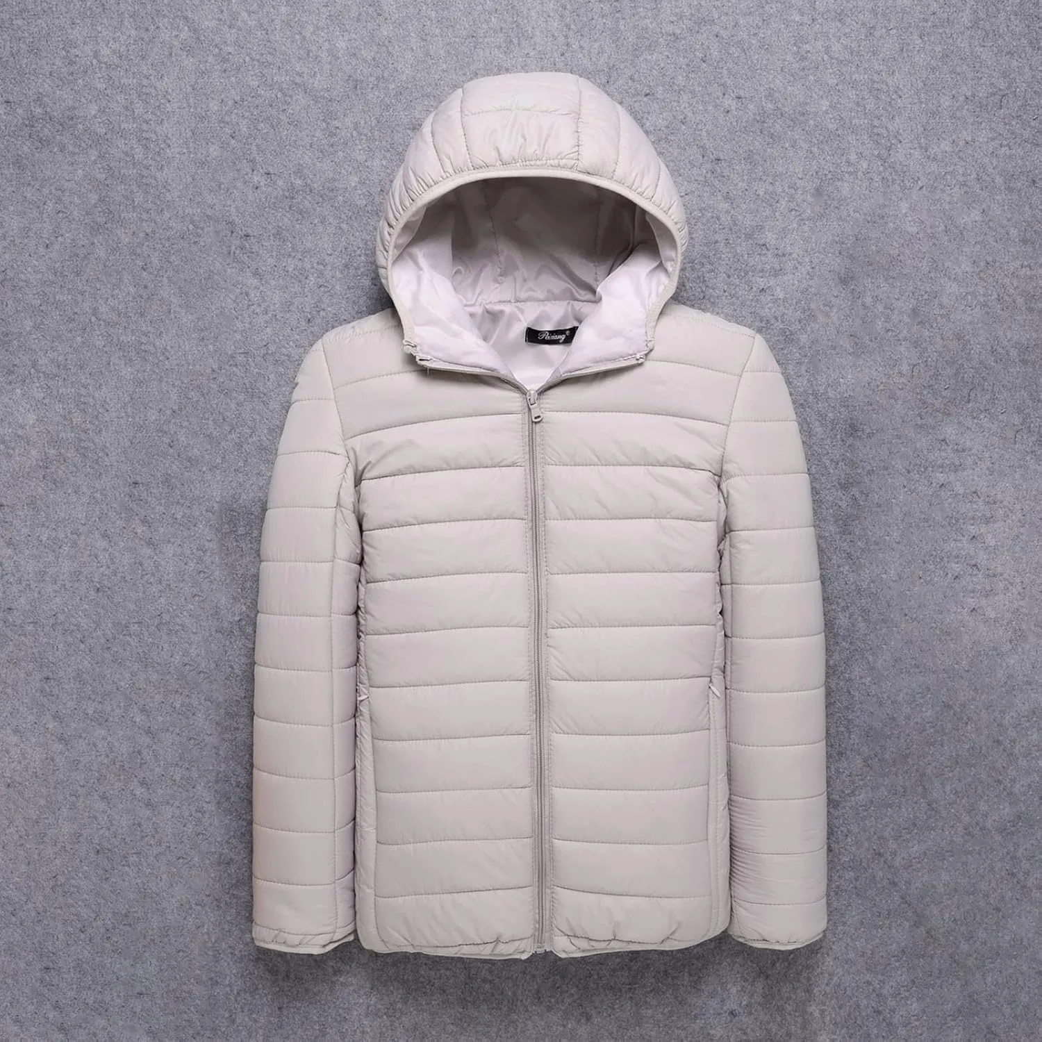 Lightweight Puffer Jacket Men with Hood Zip up Padded Coat Winter Down Jackets Quilted Jacket Warm Outdoor Jacket