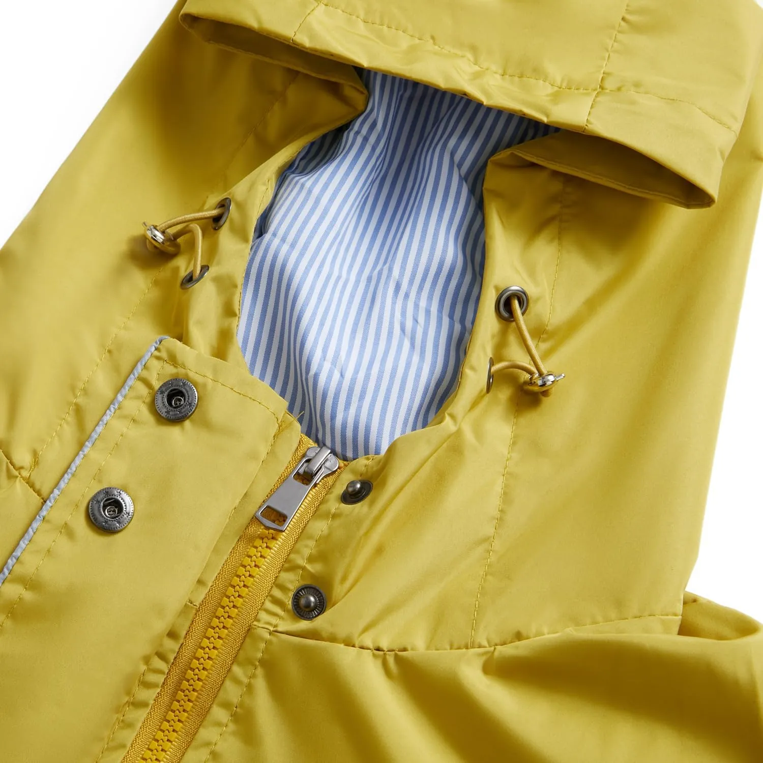 Lu's Chic Women's Rain Jackets Anorak Waterproof Casual Military Utility Outdoor Fall Hood