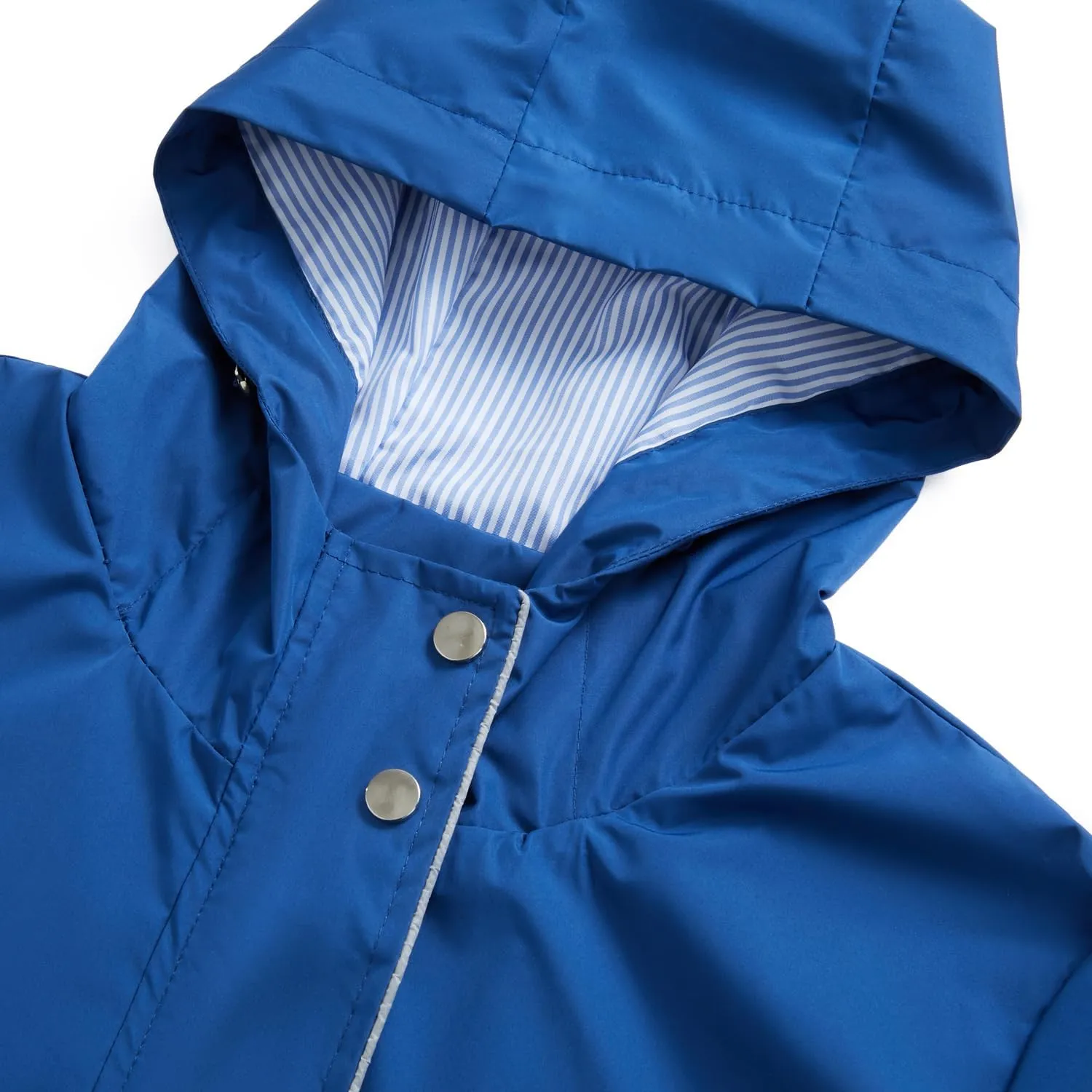 Lu's Chic Women's Rain Jackets Anorak Waterproof Casual Military Utility Outdoor Fall Hood