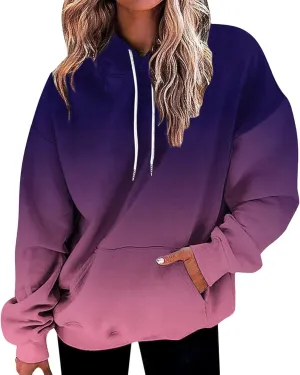 MCILLO Womens Tie Dye Oversized Hoodies Drawstring Pullover Sweatshirt Trendy Sweater Tops Fall Fashion Clothes 2024
