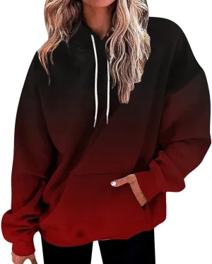 MCILLO Womens Tie Dye Oversized Hoodies Drawstring Pullover Sweatshirt Trendy Sweater Tops Fall Fashion Clothes 2024