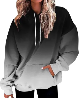 MCILLO Womens Tie Dye Oversized Hoodies Drawstring Pullover Sweatshirt Trendy Sweater Tops Fall Fashion Clothes 2024