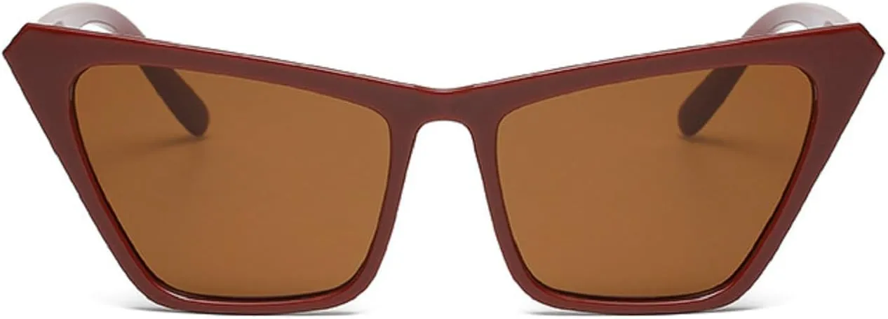 Melrose Sexy Cat Eye Sunglasses for Women Vintage Retro Cateye Frame Trendy Sun Glasses 13041