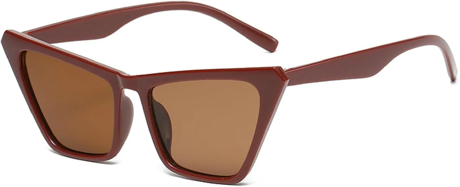 Melrose Sexy Cat Eye Sunglasses for Women Vintage Retro Cateye Frame Trendy Sun Glasses 13041