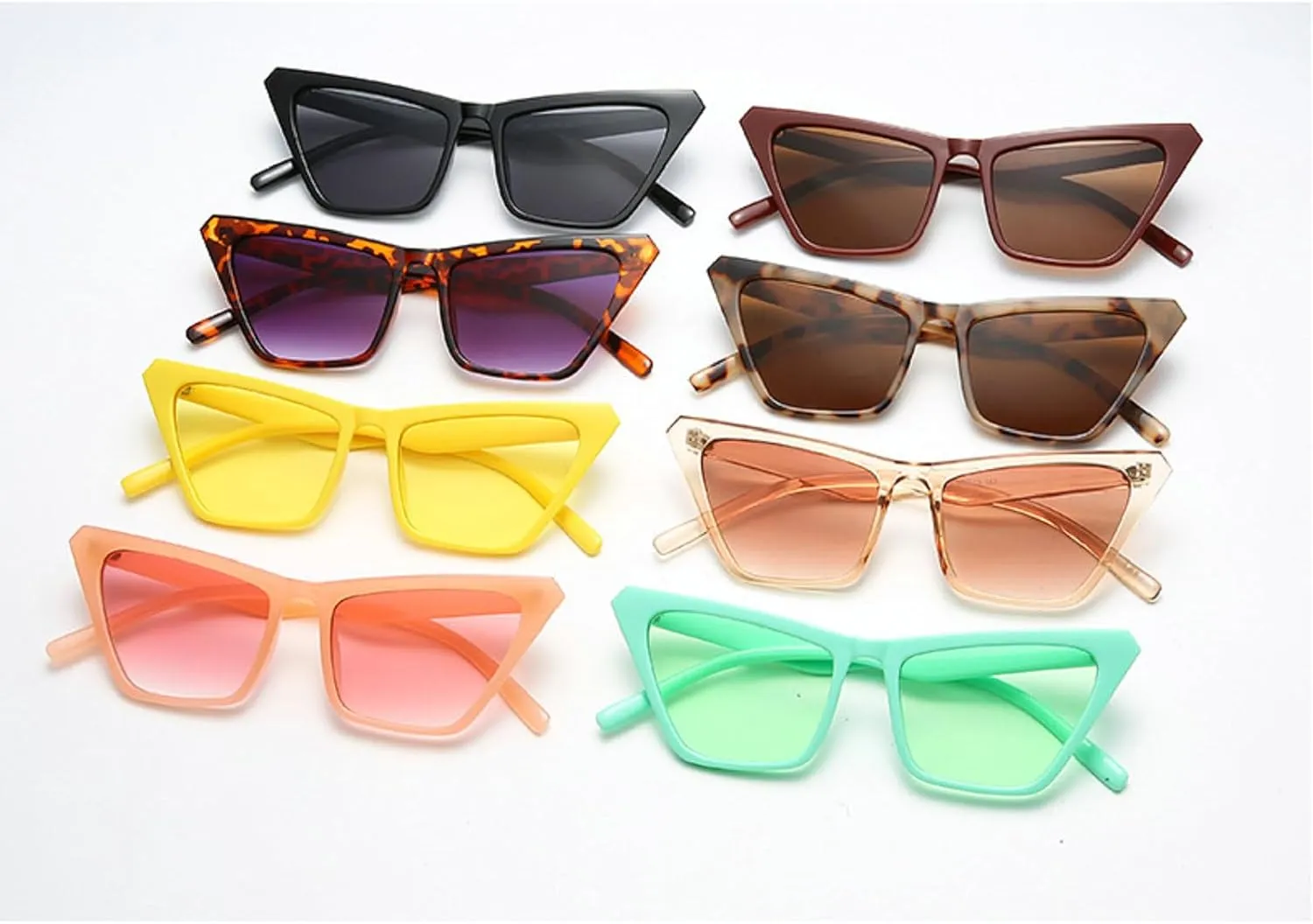 Melrose Sexy Cat Eye Sunglasses for Women Vintage Retro Cateye Frame Trendy Sun Glasses 13041