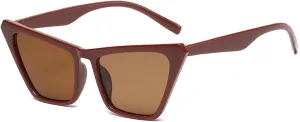 Melrose Sexy Cat Eye Sunglasses for Women Vintage Retro Cateye Frame Trendy Sun Glasses 13041