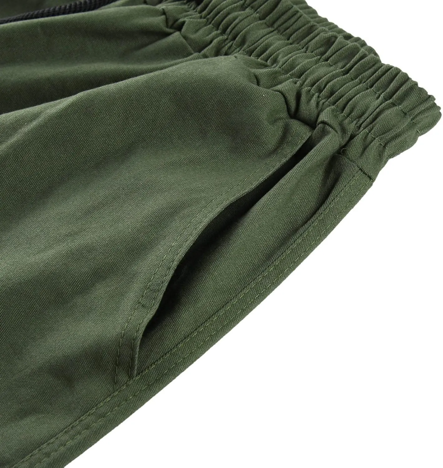 Men Cargo Pants Baggy Outdoor Waterproof Hiking Work Pants Stretch Multi Pockets Lightweight Classic Tactical Pants