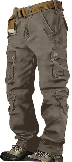 Men Cargo Pants Baggy Outdoor Waterproof Hiking Work Pants Stretch Multi Pockets Lightweight Classic Tactical Pants