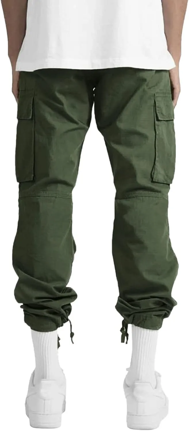 Men Cargo Pants Baggy Outdoor Waterproof Hiking Work Pants Stretch Multi Pockets Lightweight Classic Tactical Pants