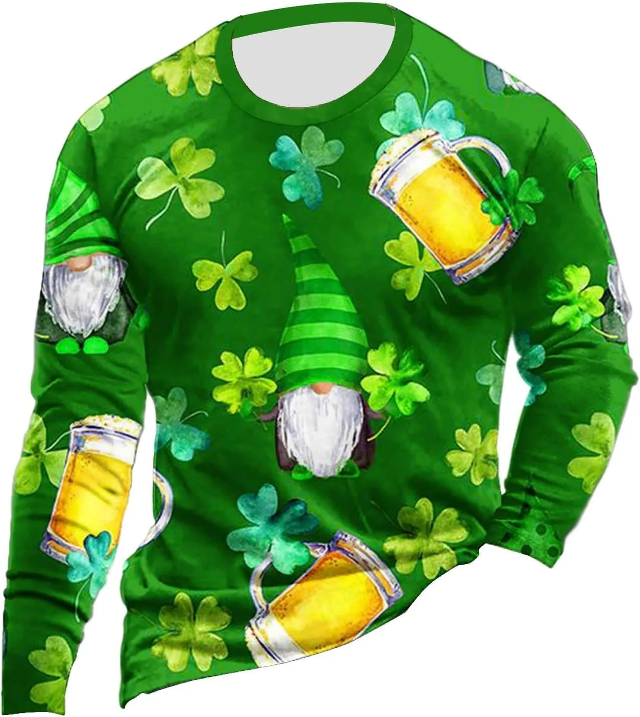Men's Autumn And Winter Tops Halloween Themed And Thick Long Sleeved Sweater Cool Sweatshirts Halloween Long Sleeve