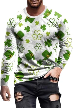 Men's Autumn And Winter Tops Halloween Themed And Thick Long Sleeved Sweater Cool Sweatshirts Halloween Long Sleeve