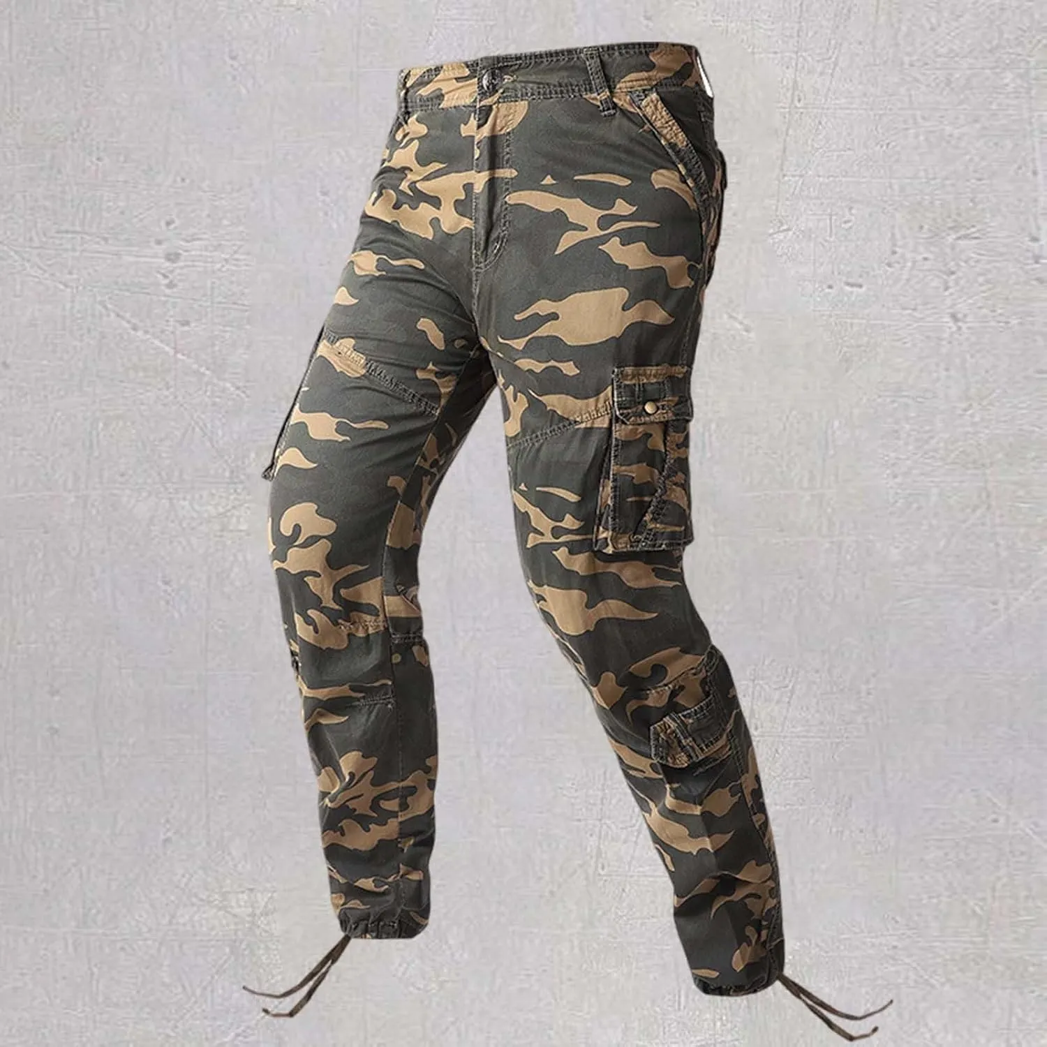 Mens Camo Work Pants Military Army Combat Cargo Pants with Multi Pockets Lightweight Classic Tactical Pants Trousers