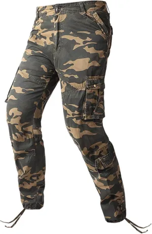 Mens Camo Work Pants Military Army Combat Cargo Pants with Multi Pockets Lightweight Classic Tactical Pants Trousers
