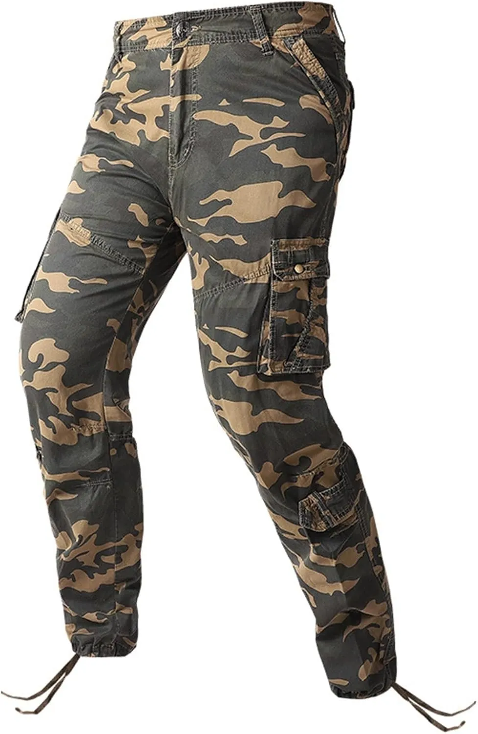 Mens Camo Work Pants Military Army Combat Cargo Pants with Multi Pockets Lightweight Classic Tactical Pants Trousers