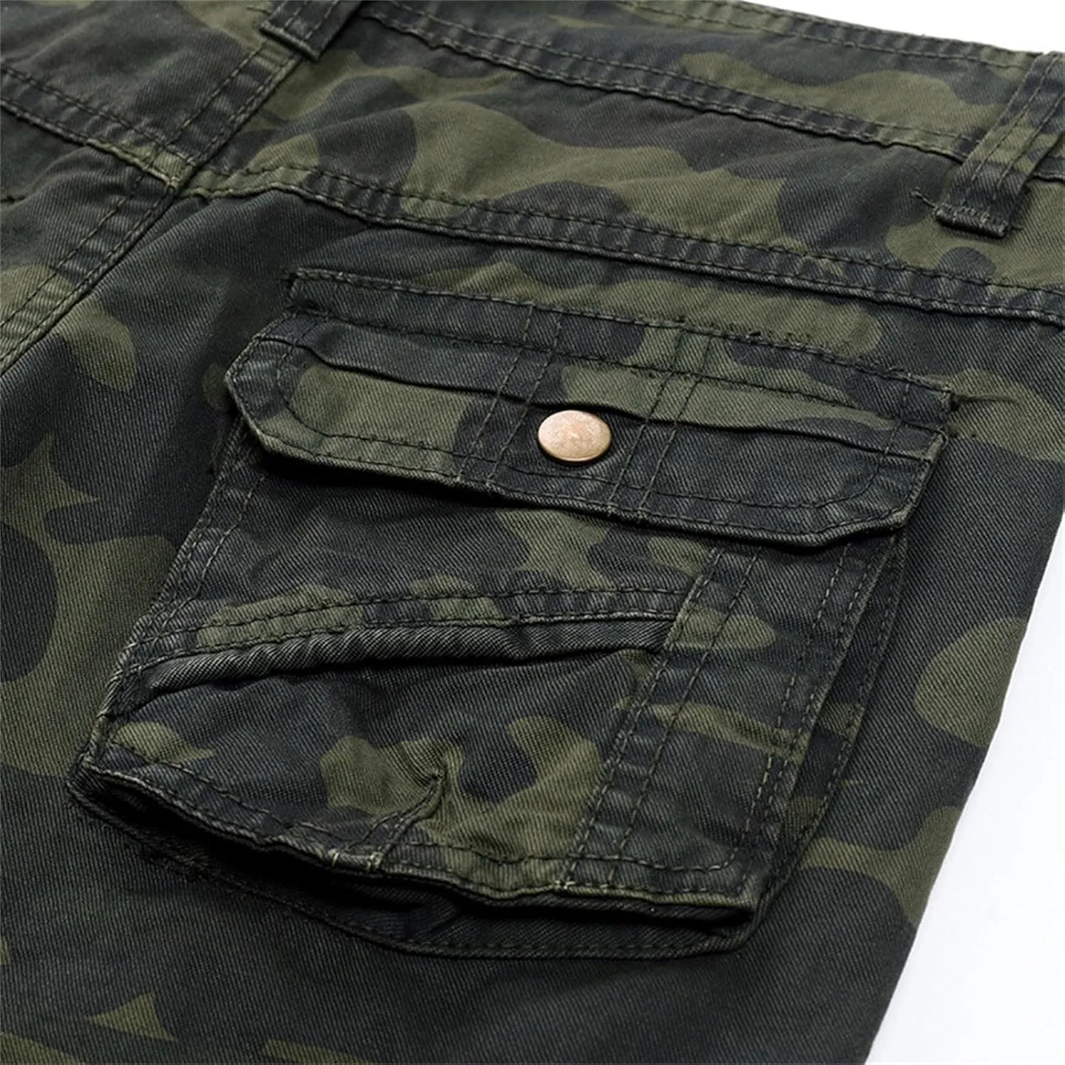 Mens Camo Work Pants Military Army Combat Cargo Pants with Multi Pockets Lightweight Classic Tactical Pants Trousers