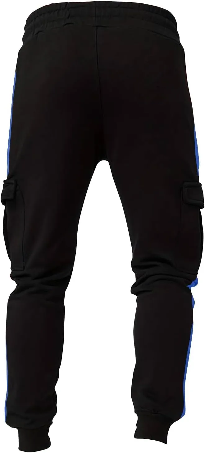 Men's Casual Cargo Pants Workout Joggers Stretch Sweatpants Hiking Drawstring Workout Athletic Pants with Pockets