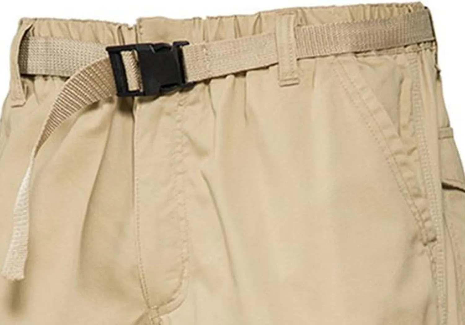 Mens Cropped Cargo Joggers Lightweight Tactical Pant Hiking Jogger Classic Fit Multi Pockets Solid Workwear